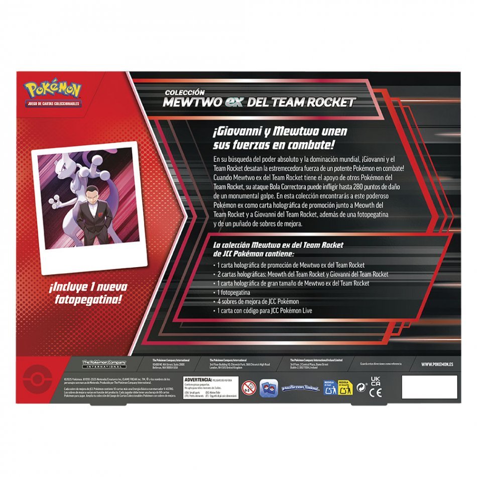 caja Mewtwo ex del team rocket